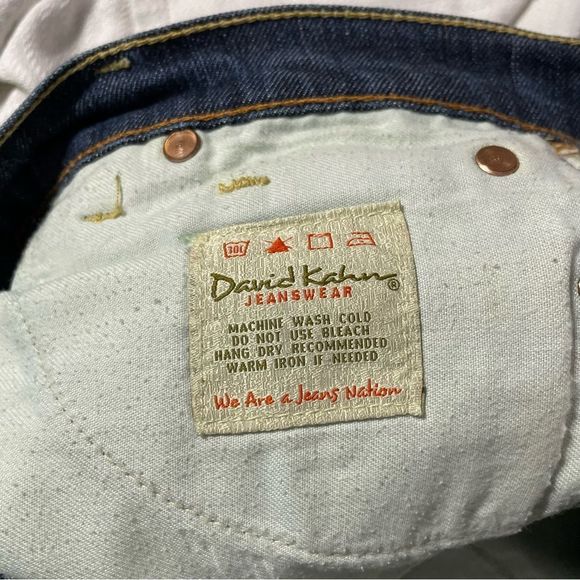 Sz 27 David Kahn Heidi Cropped Medium Wash Blue Jeans - Picture 12 of 12